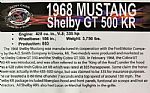 1968 Mustang GT500 Shelby Cobra Thumbnail 5