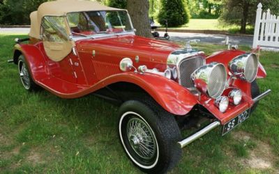 Photo of a 1937 Jaguar SS100 Convertible Replica for sale